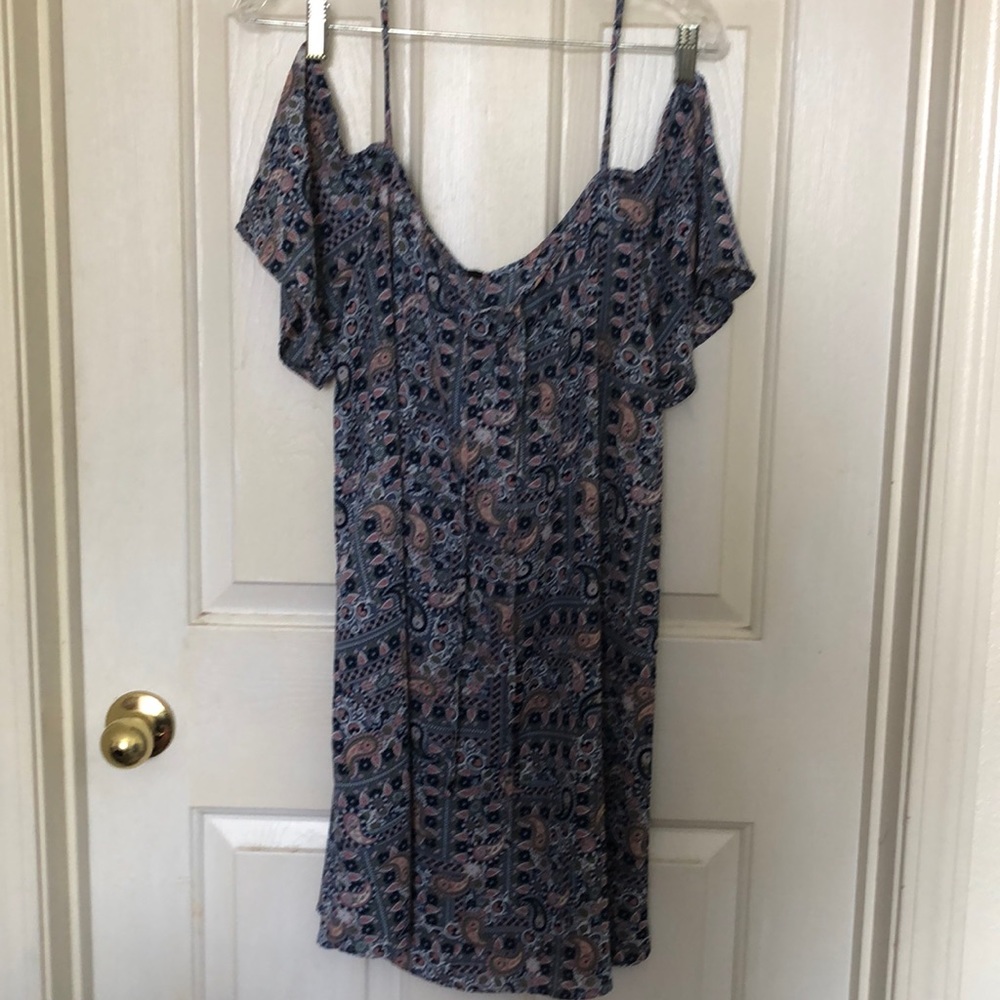 An off the shoulder  dress